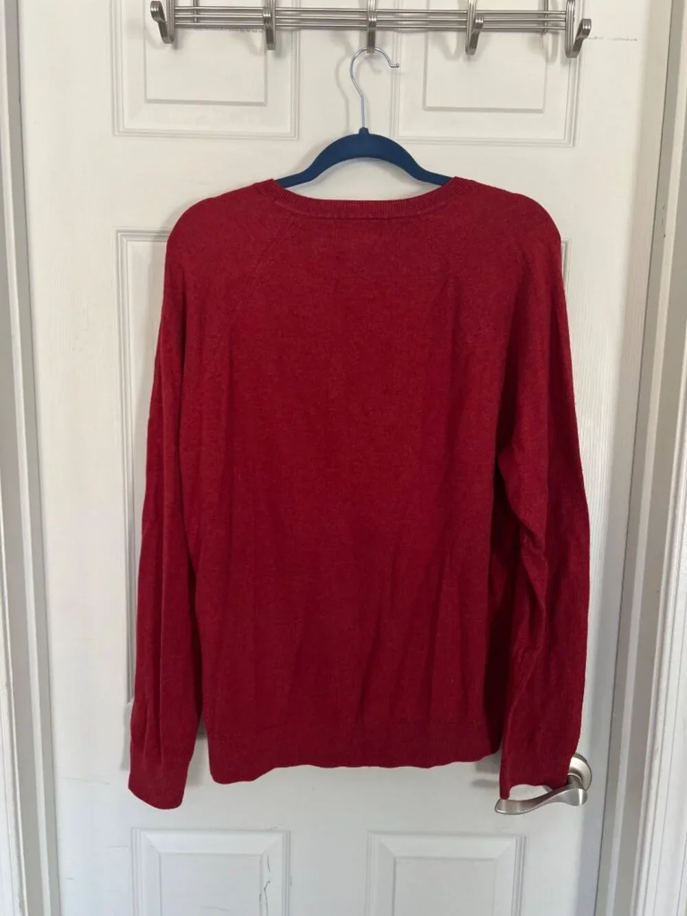 Banana Republic Premium Lux Yarn Red Long Sleeve Crewneck Sweater Men's XL